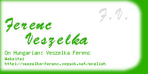 ferenc veszelka business card
